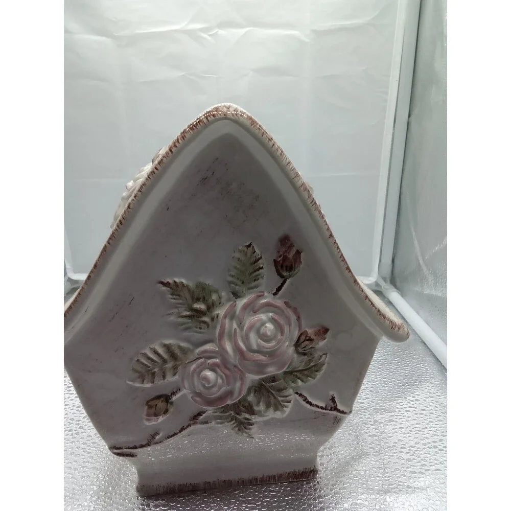 Midwestern Homes Birdhouse White Pink‎ Green